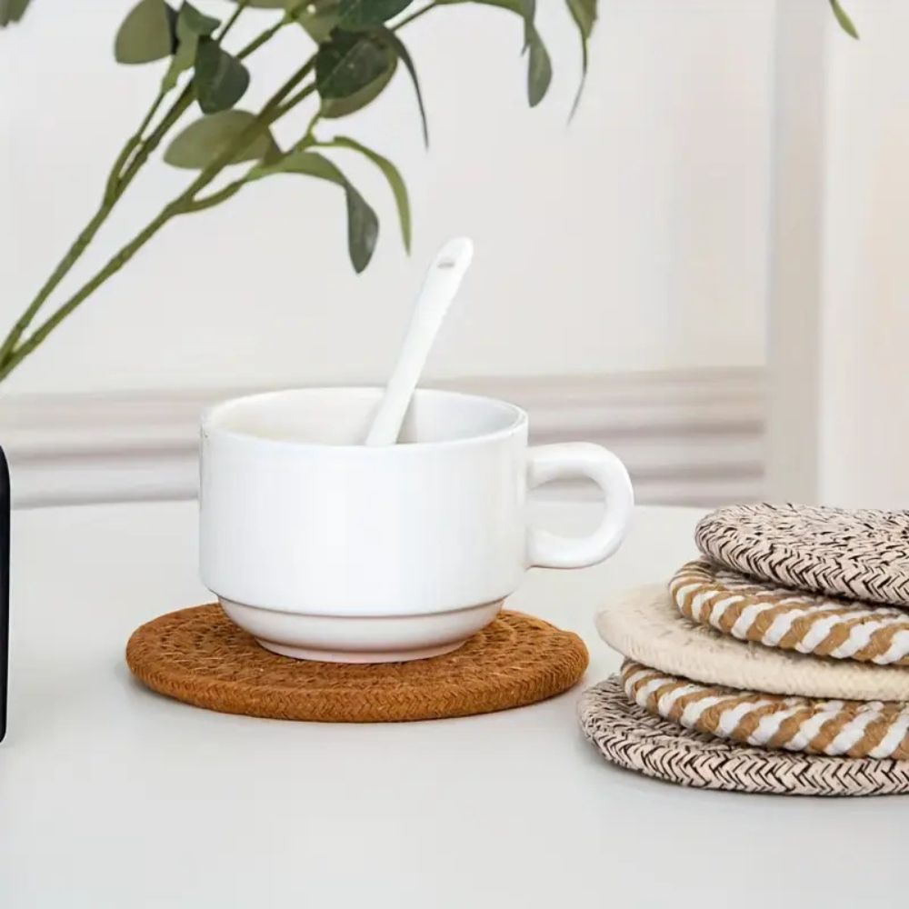 Woven Whirl Coaster Set | 8Pcs Set 5