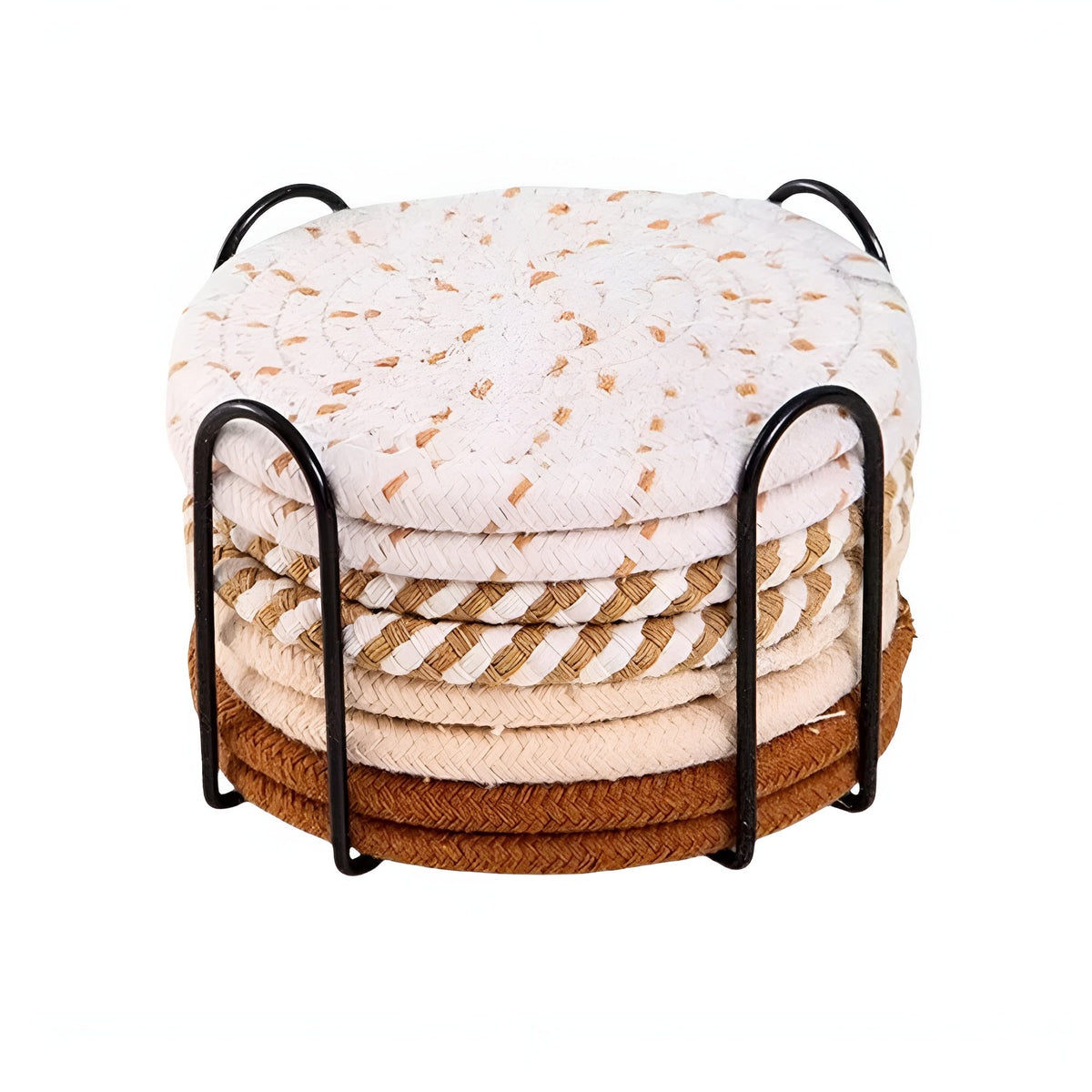 Woven Whirl Coaster Set | 8Pcs Set 9