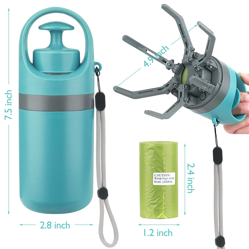 Portable Dog Pooper Scooper with Built-in Bag Dispenser | Compact Design for Easy Waste Cleanup 5