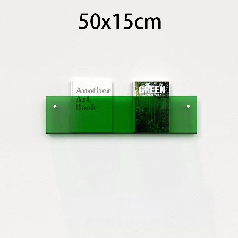 Acrylic Magazine Holder | Wall-Mounted Floating Shelf