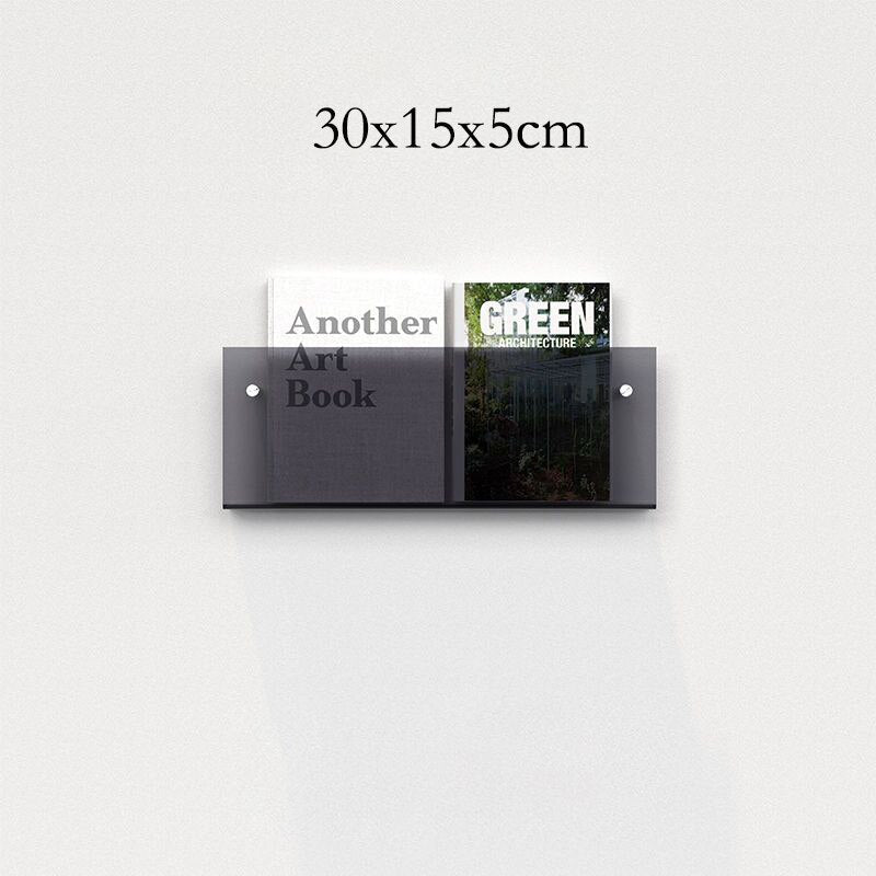 Acrylic Magazine Holder | Wall-Mounted Floating Shelf