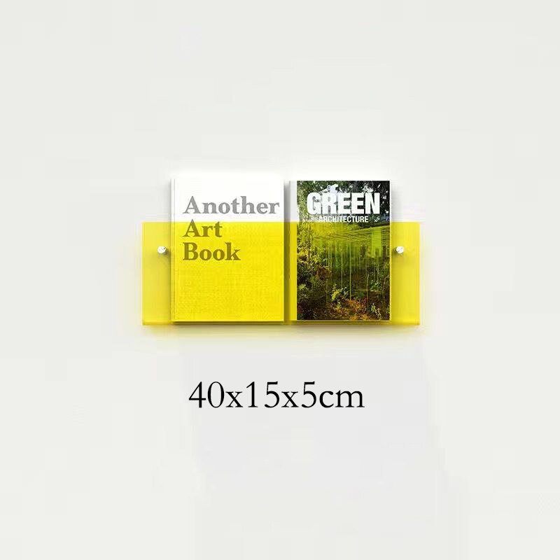 Acrylic Magazine Holder | Wall-Mounted Floating Shelf