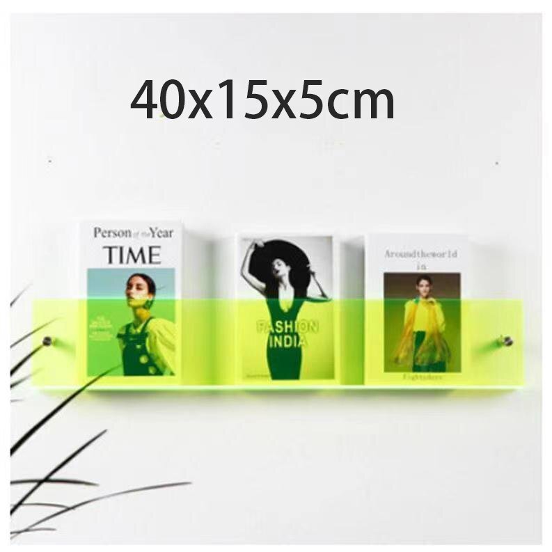 Acrylic Magazine Holder | Wall-Mounted Floating Shelf