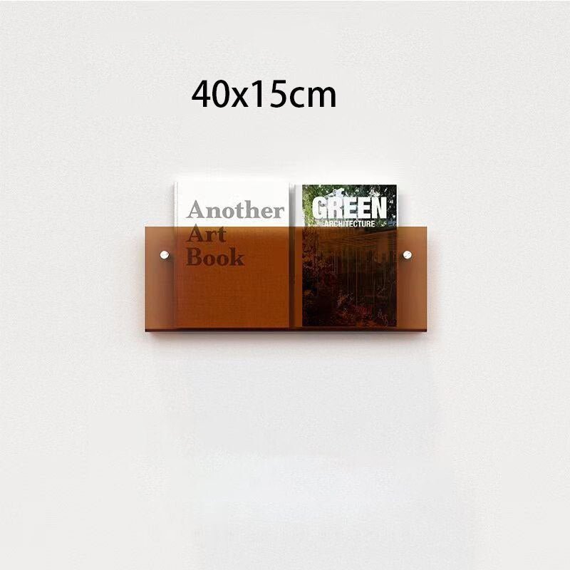 Acrylic Magazine Holder | Wall-Mounted Floating Shelf