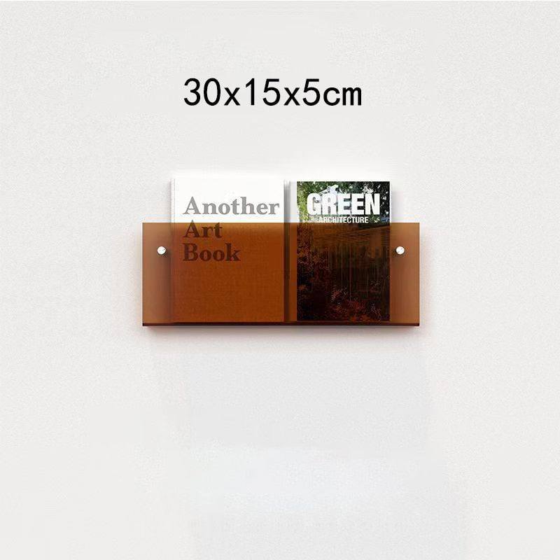 Acrylic Magazine Holder | Wall-Mounted Floating Shelf