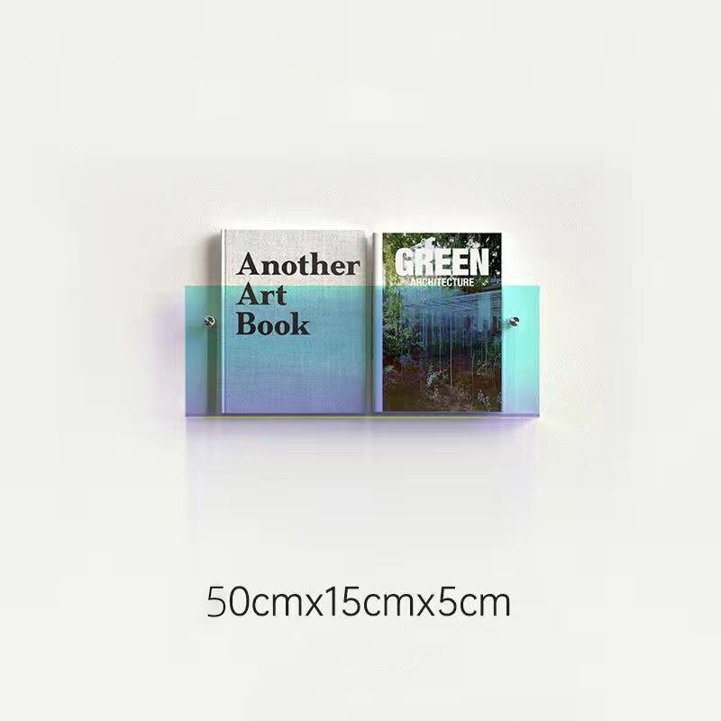 Acrylic Magazine Holder | Wall-Mounted Floating Shelf