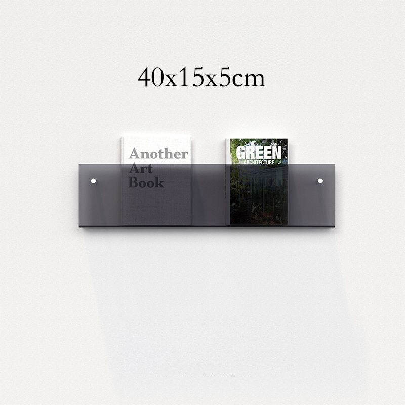 Acrylic Magazine Holder | Wall-Mounted Floating Shelf