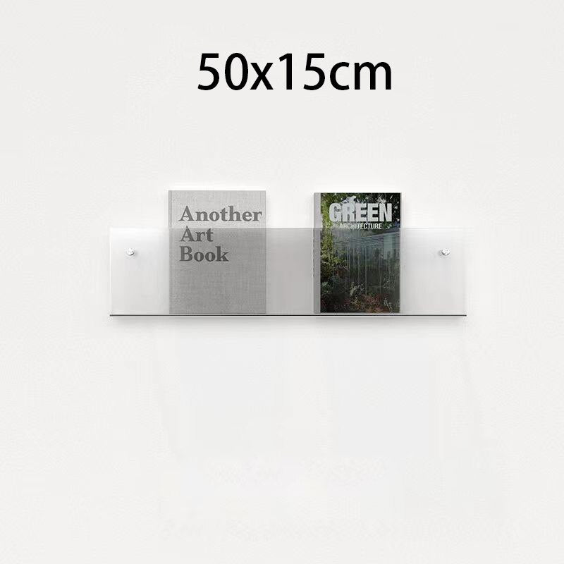 Acrylic Magazine Holder | Wall-Mounted Floating Shelf