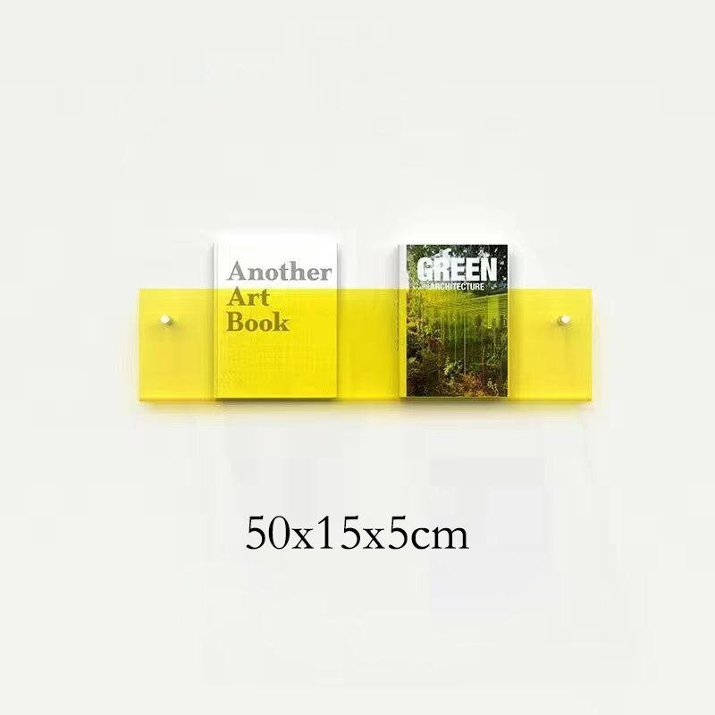 Acrylic Magazine Holder | Wall-Mounted Floating Shelf