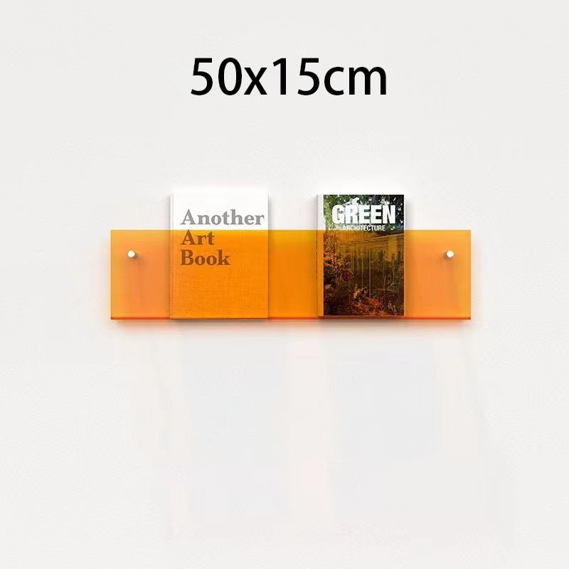 Acrylic Magazine Holder | Wall-Mounted Floating Shelf