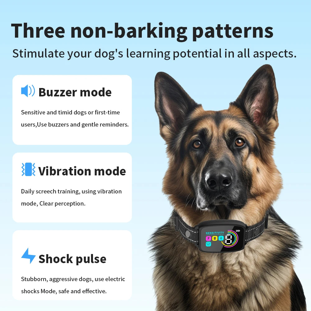 Smart Anti-Barking Dog Collar | Rechargeable & Waterproof with Adjustable Sensitivity for Effective Training 7