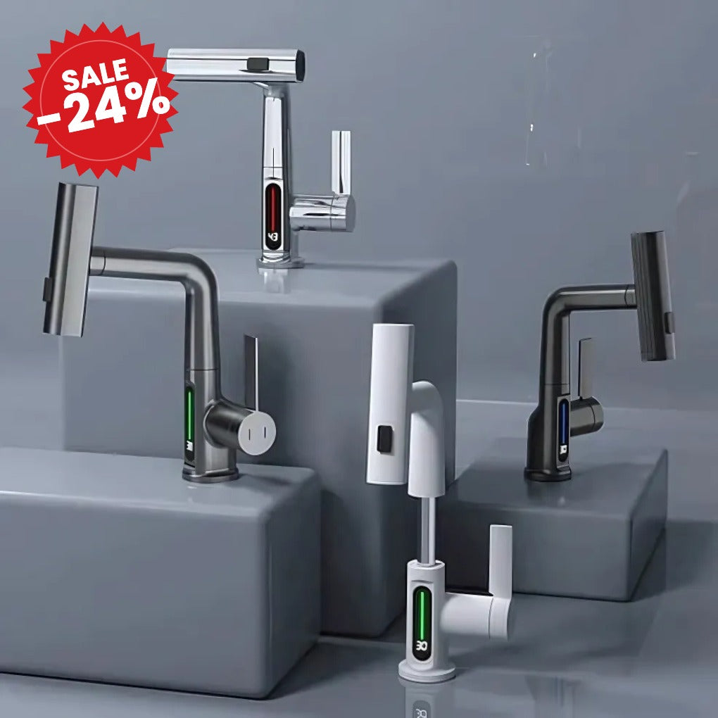Flexible LED Faucet for Kitchen and Bathroom - SALE -24%