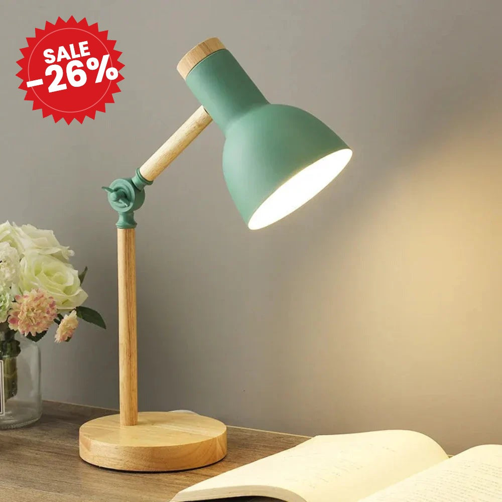 Wooden Adjustable Desk Lamp - SALE -26%