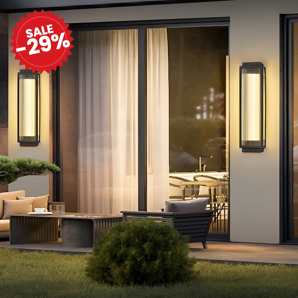 Modern LED Outdoor Wall Light | Stainless Steel - SALE -29%