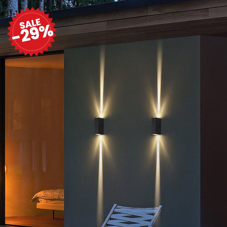 Modern Collection | Black Outdoor Wall Light - SALE -29%