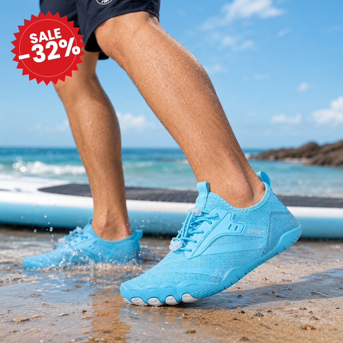 Quick-Dry Non-Slip Barefoot Water Shoes - SALE -32%