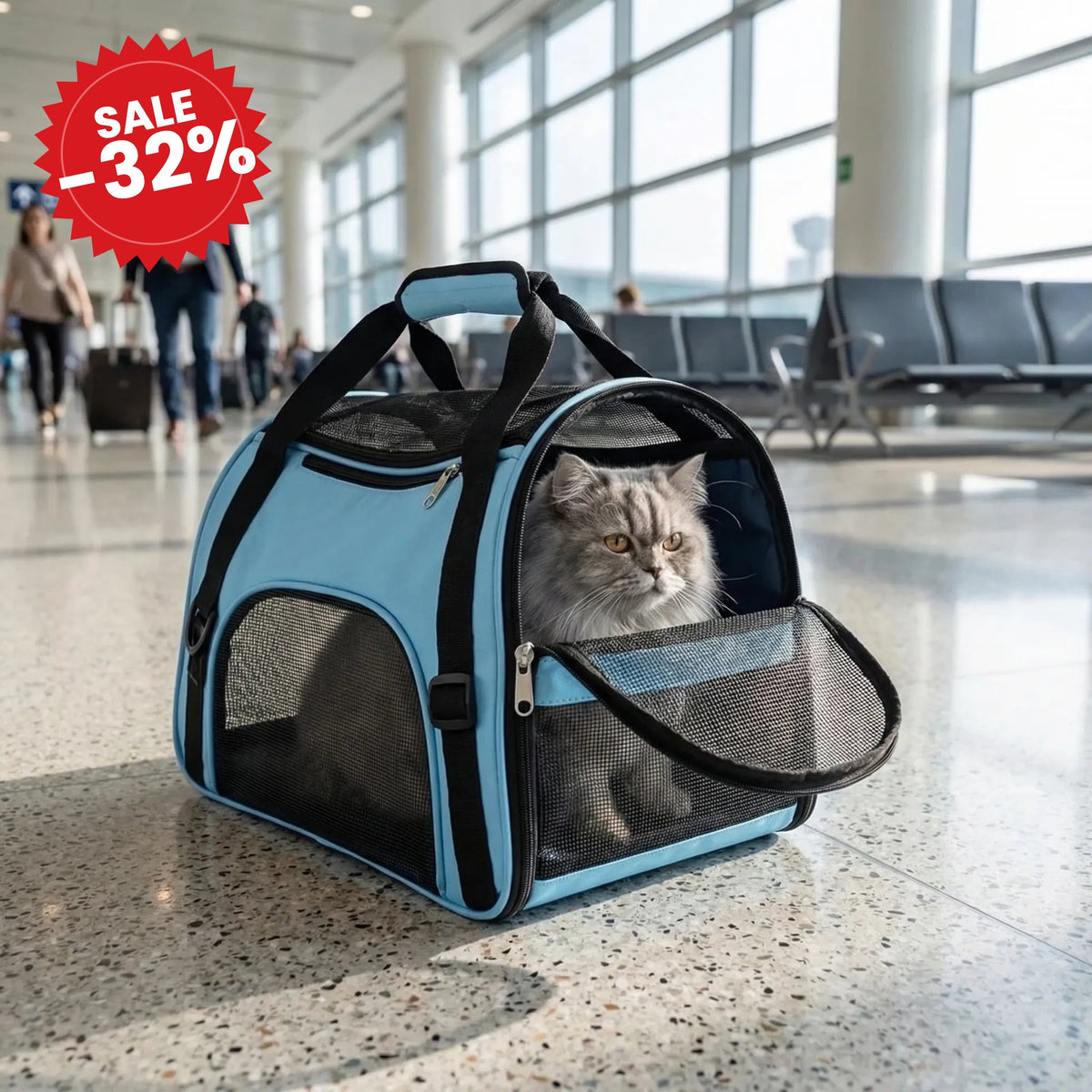 Foldable Mesh Pet Carrier Bag - SALE -32%