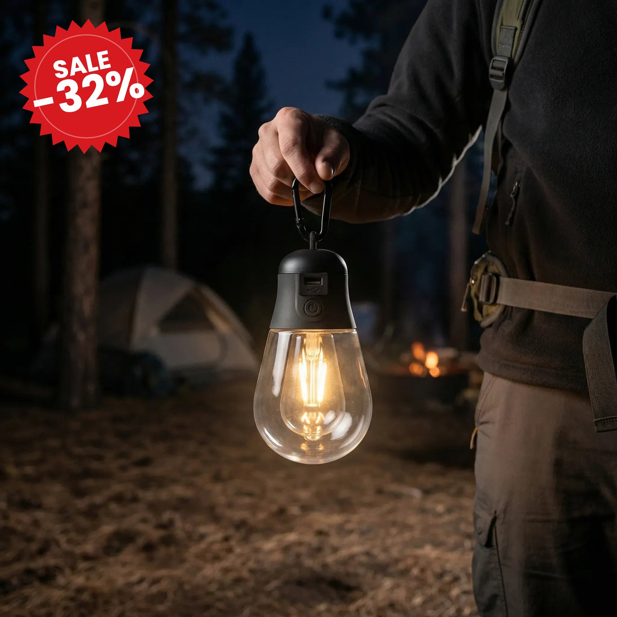 Rechargeable Waterproof Camping Lantern - SALE -32%