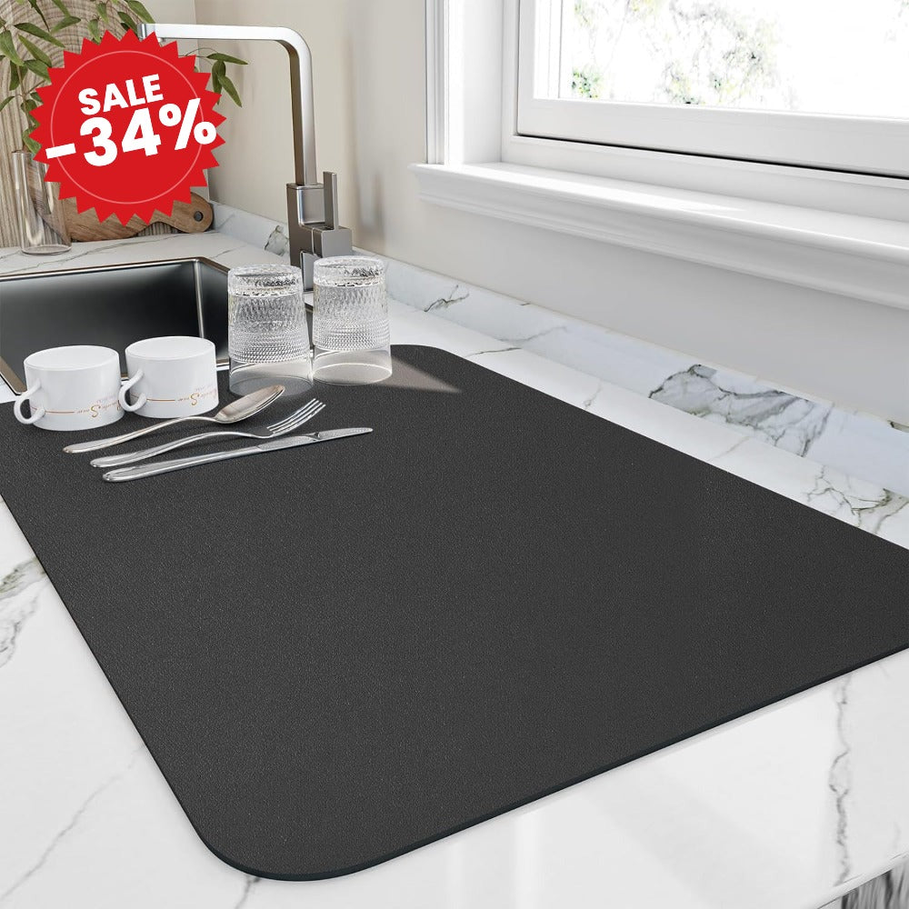 Quick Dry Kitchen Dish Mat Highly Absorbent - SALE -34%