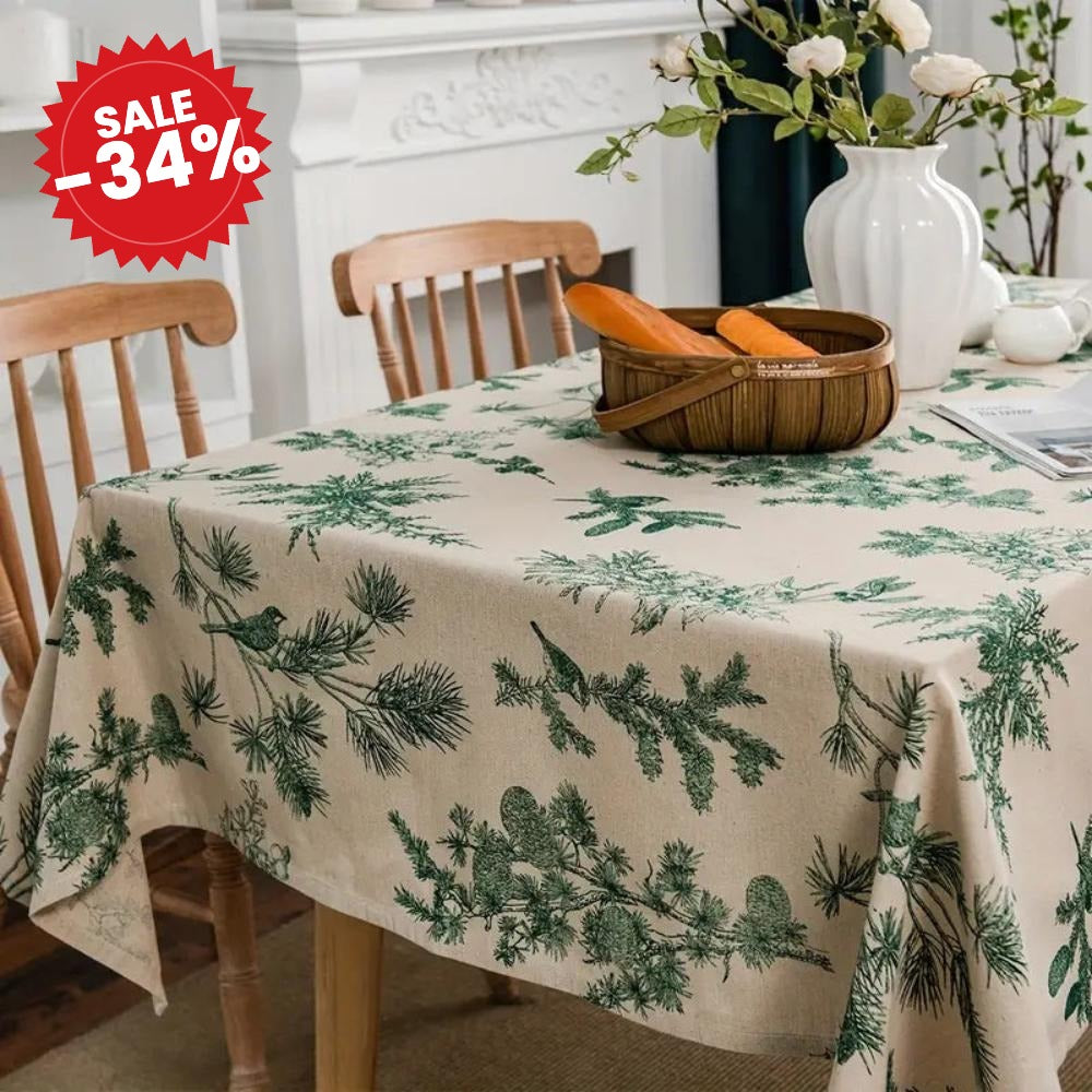 Pine Grove Cotton Dining Cloth - SALE -34%