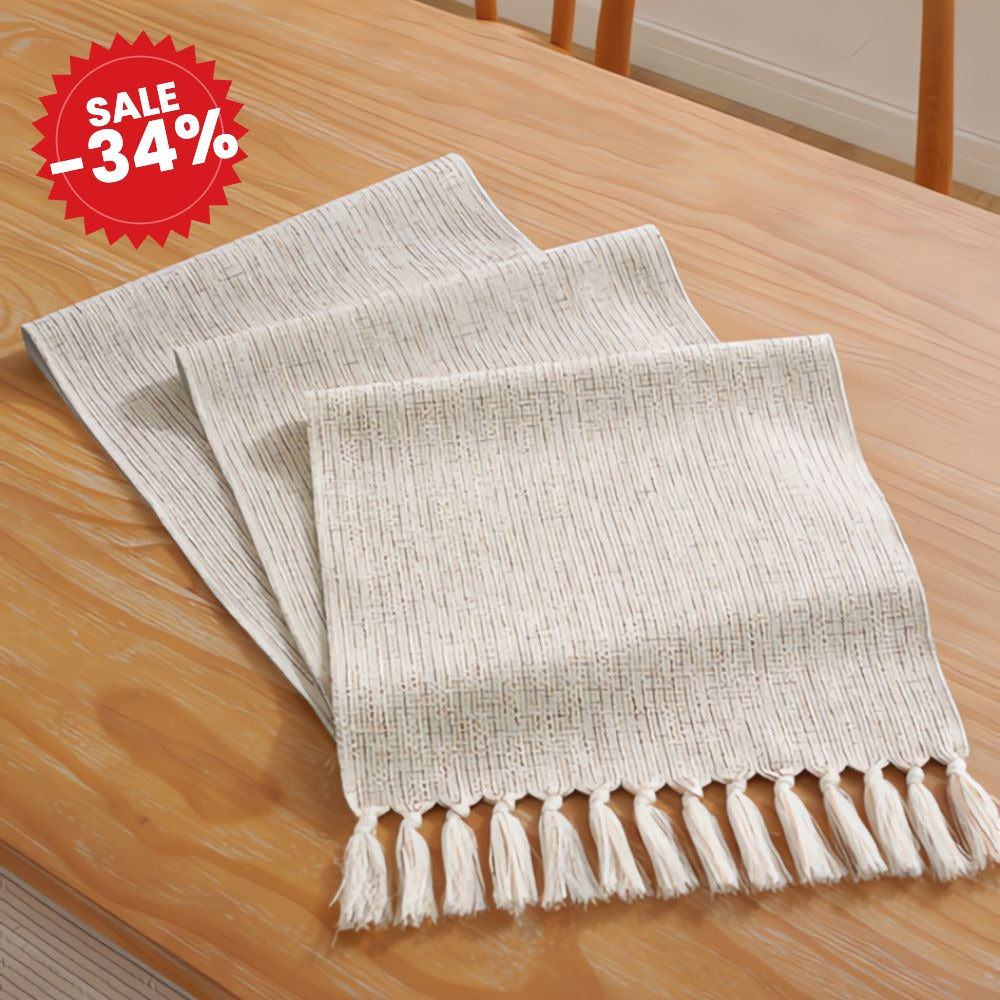 Boho Woven Dining Table Runner - SALE -34%