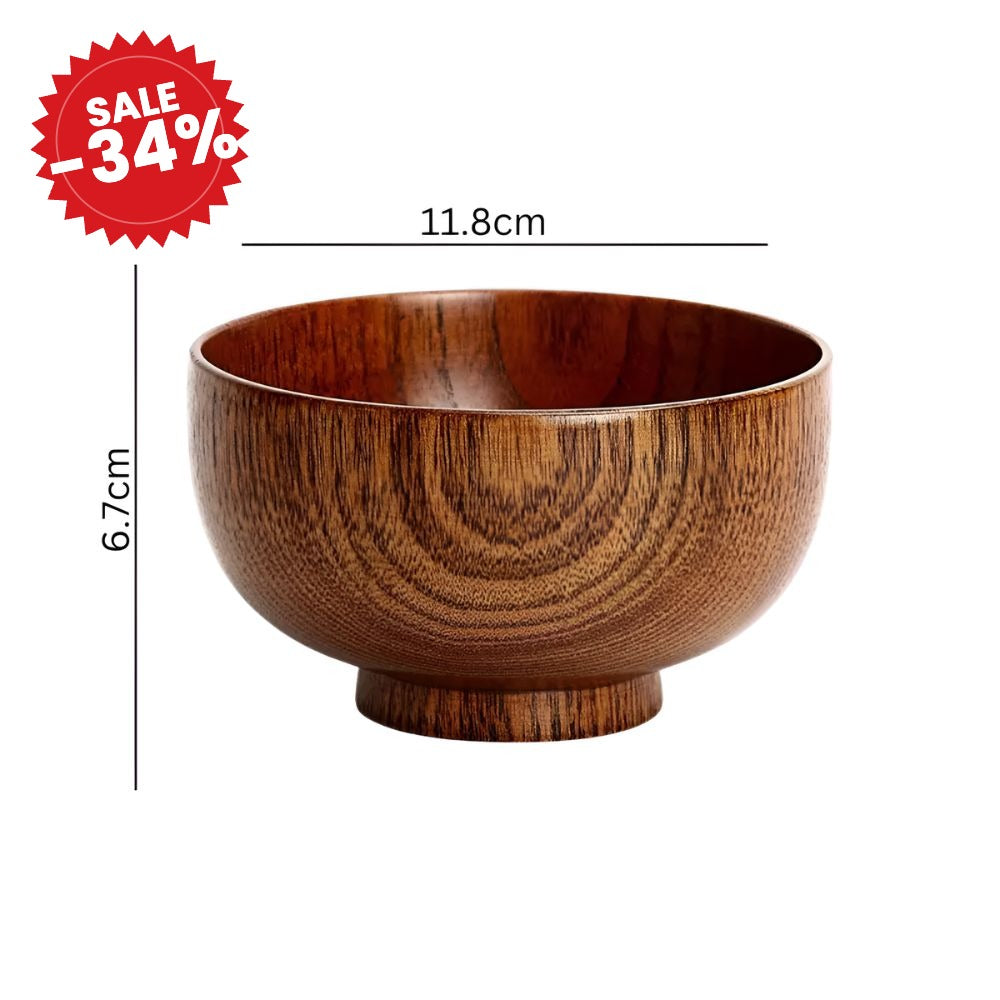 Rustic Jujube Wooden Bowl - SALE -34%