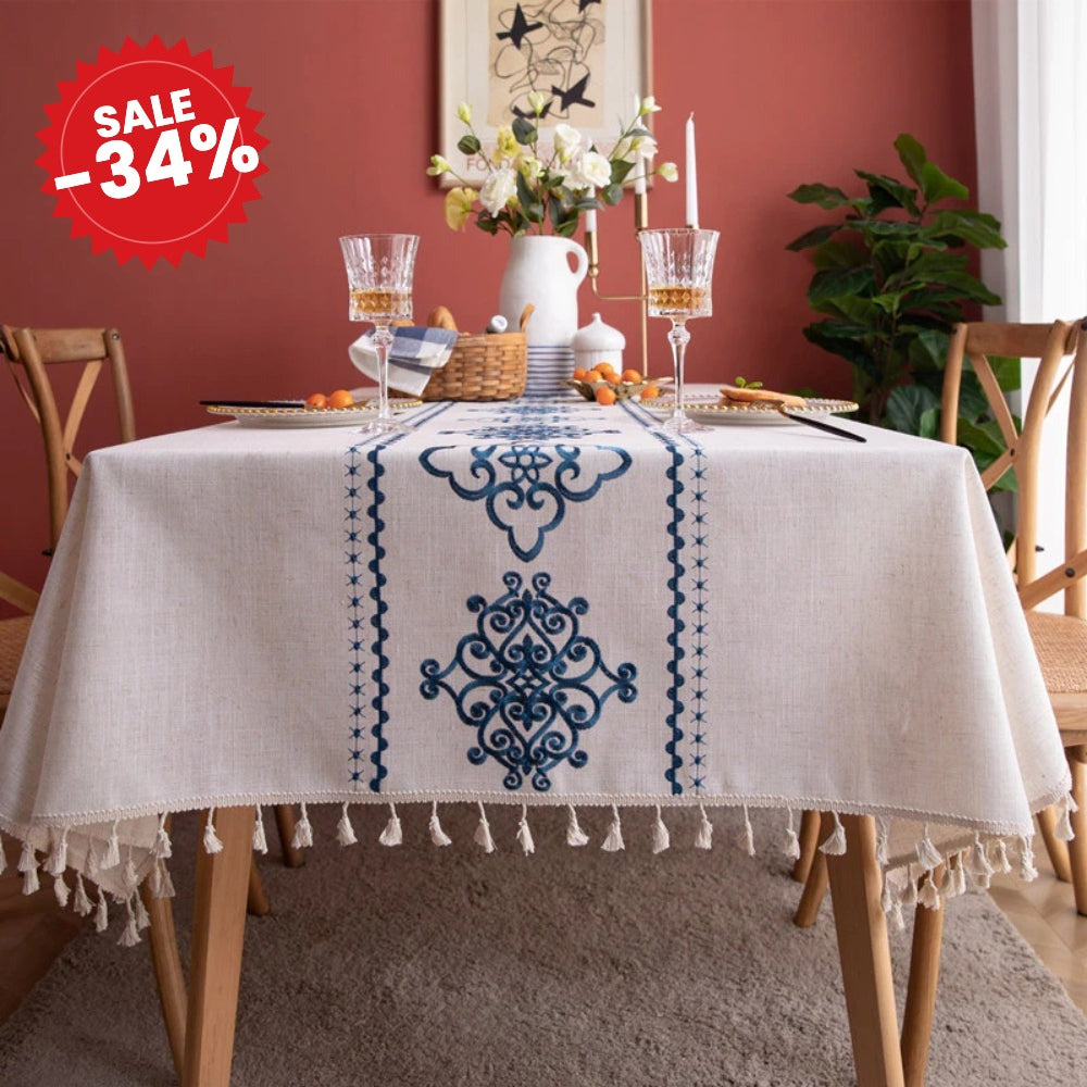 Sorella Luxe Embroidered Tablecloth - SALE -34%