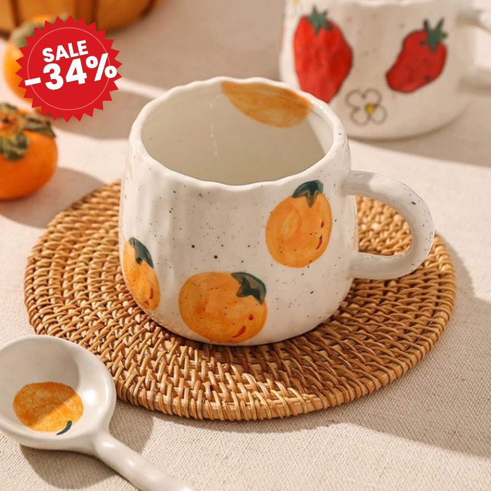 Sunny Fruit Ceramic Coffee Mug Collection - SALE -34%