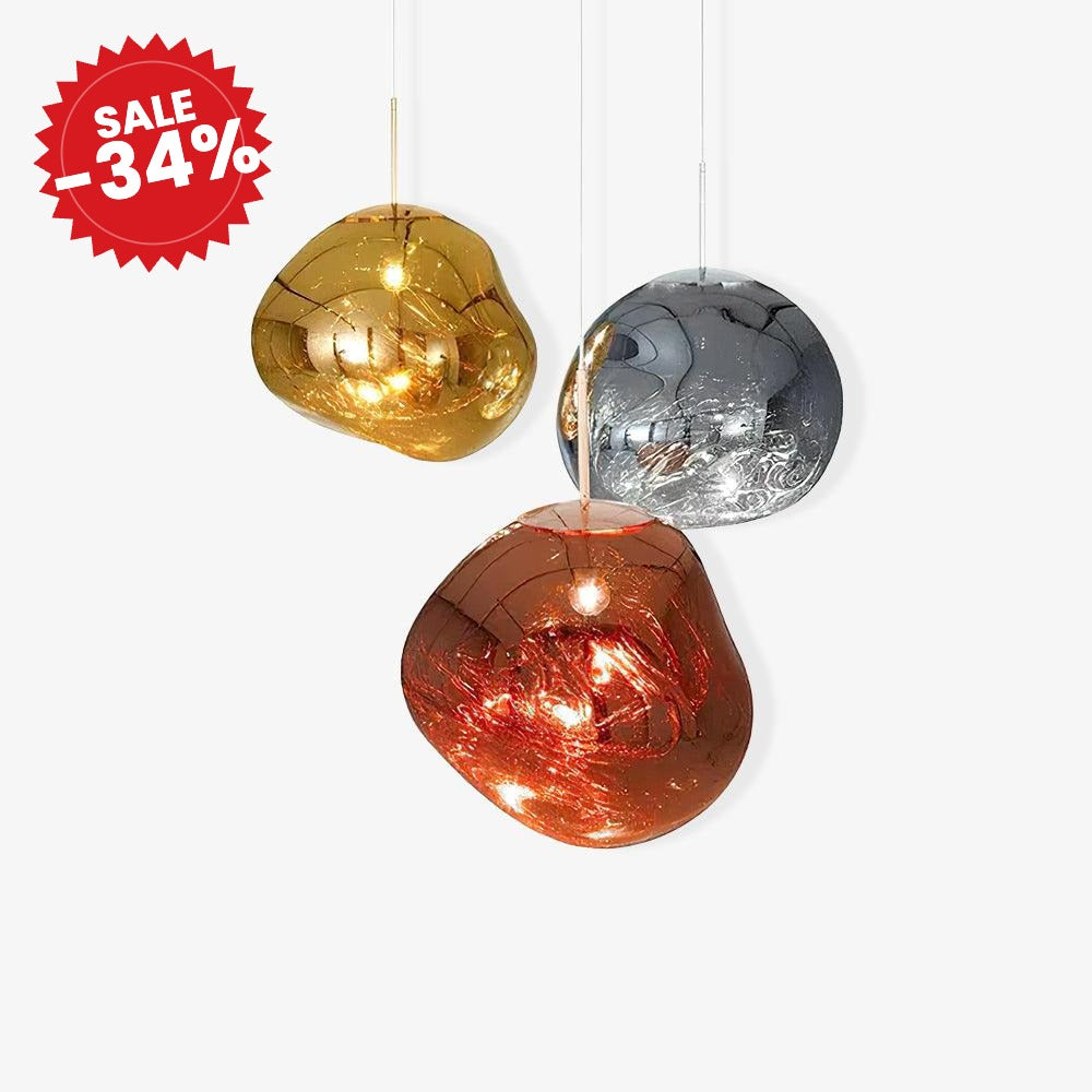 Glam Sculptural Mirrored Pendant Light - SALE -34%