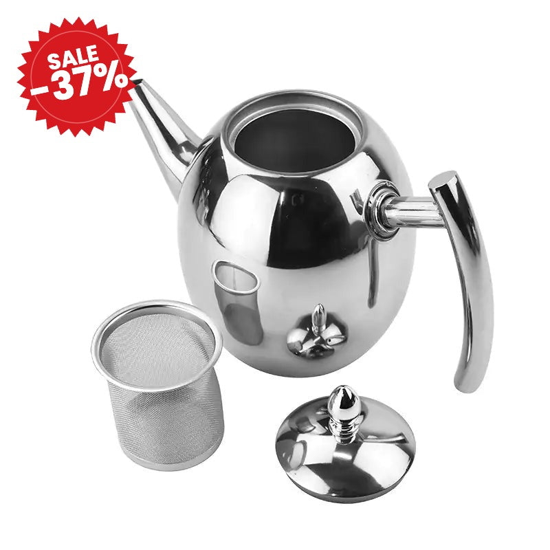 Elegant stainless steel teapot - SALE -37%