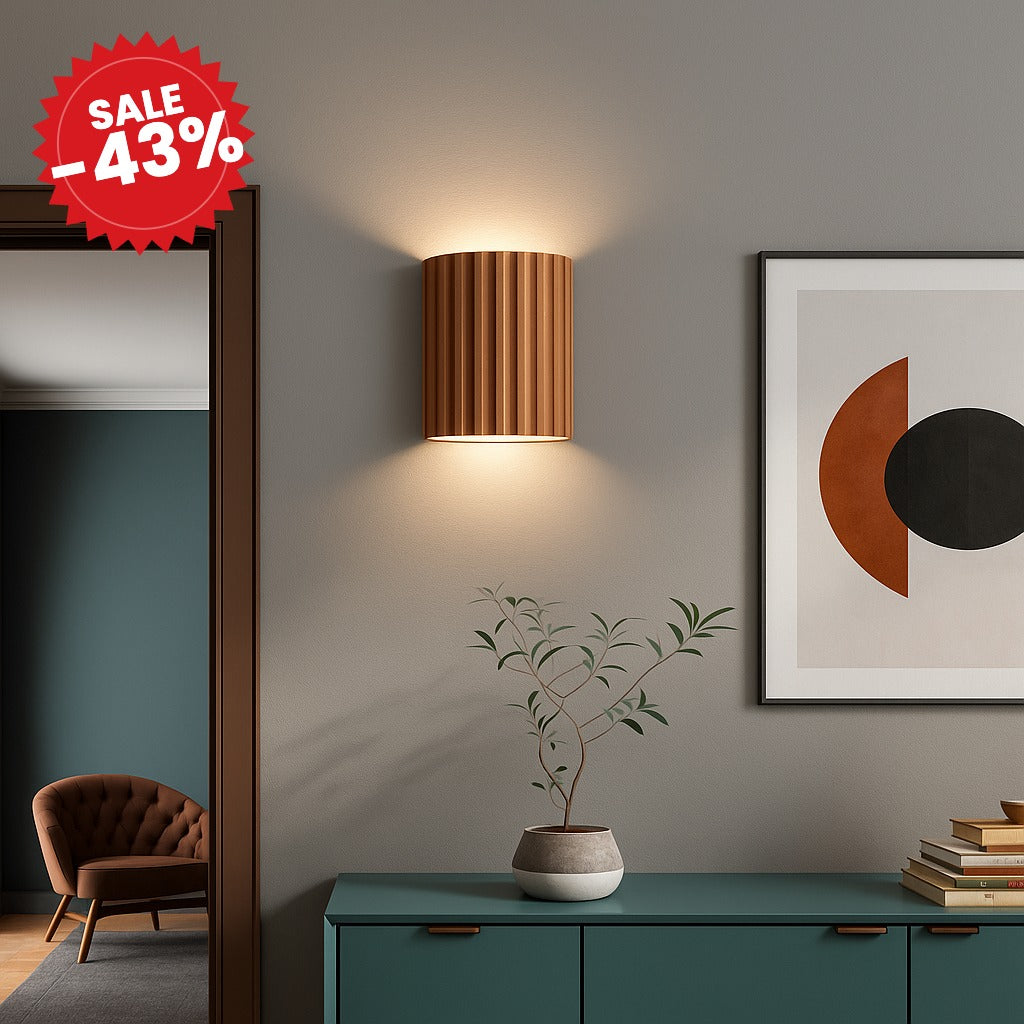 Modern Resin Wall Light | Soft Up-Down LED Glow - SALE -43%