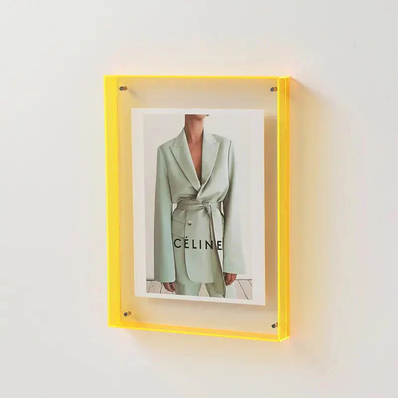 ColorVue Transparent Acrylic Photo Frame | Modern Floating Display