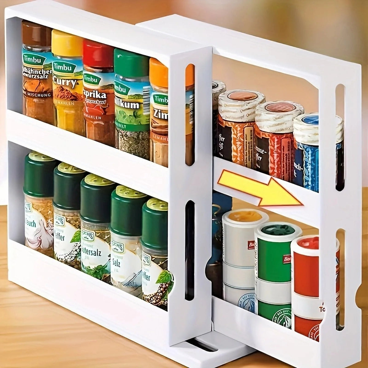 Spice Rack Organizer with Swivel Shelves - Durable | Chef Quality | Cooking Gadget