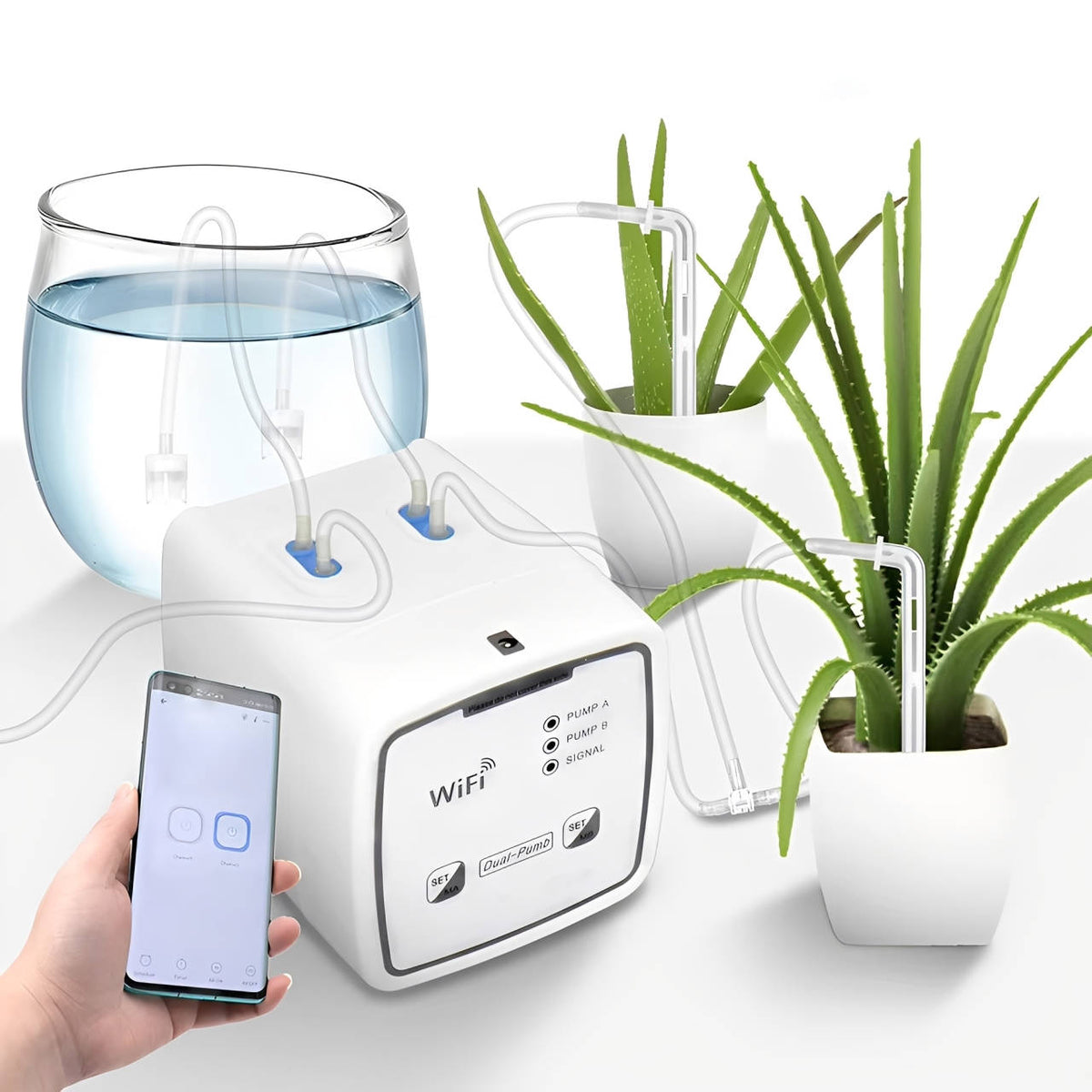 Wifi Smart Automatic Waterer For Plants - Up To 20 Pots - Time Saving | Durable | Easy Cooking