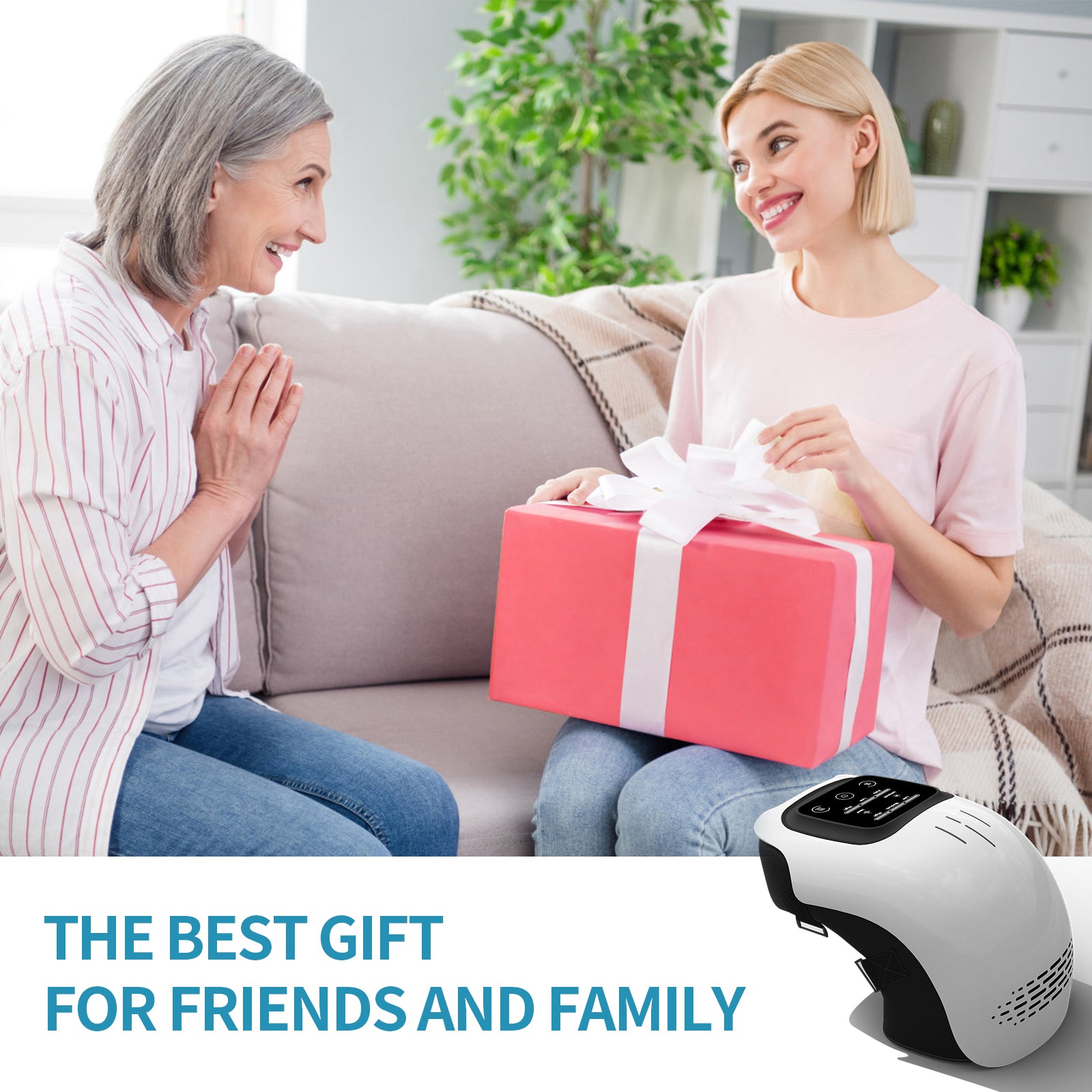 Knee Care | Electric Knee Massager with Infrared Heating & Vibration | Rechargeable Design for Pain Relief 9
