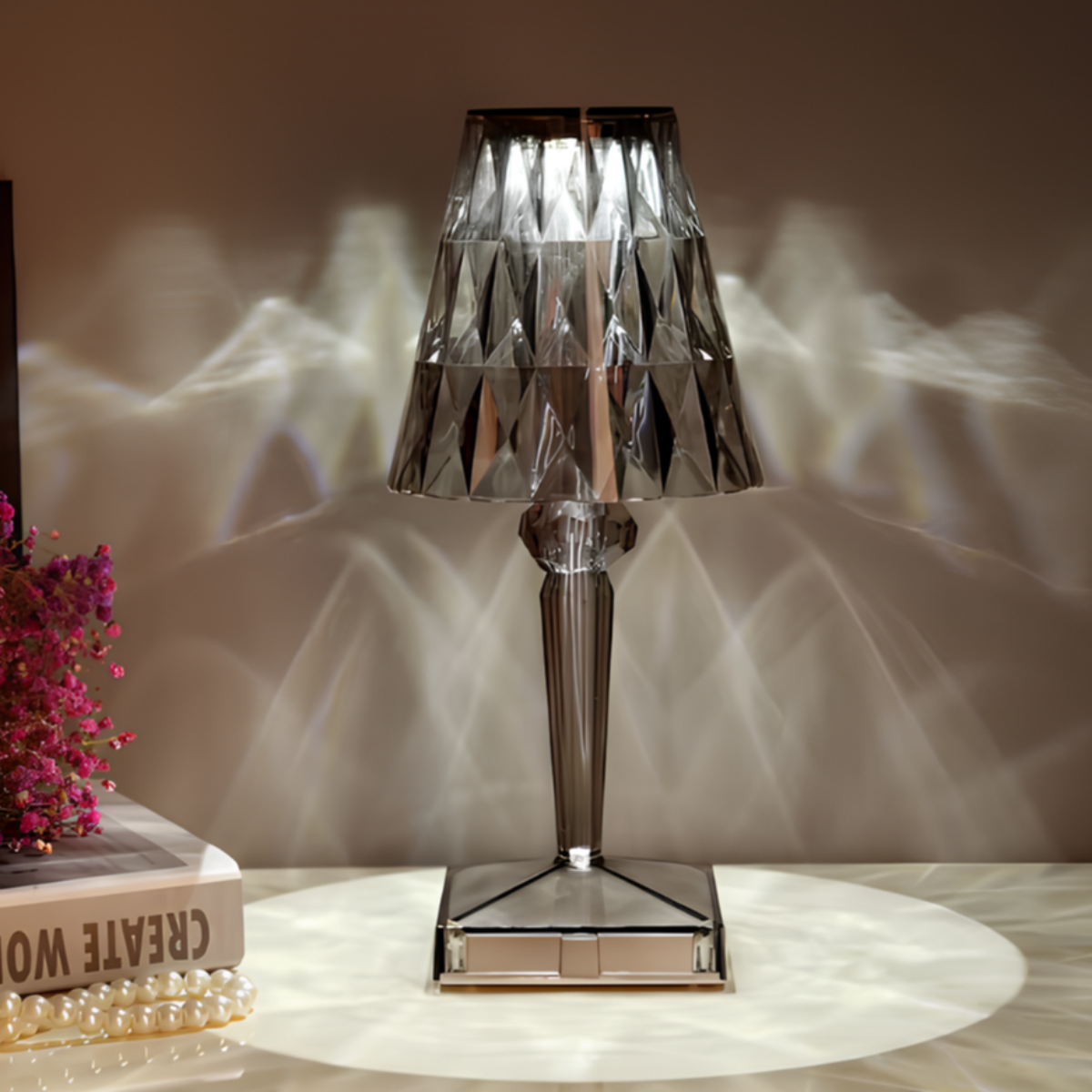 Crystal-Effect Table Lamp | Sparkling Ambient Light