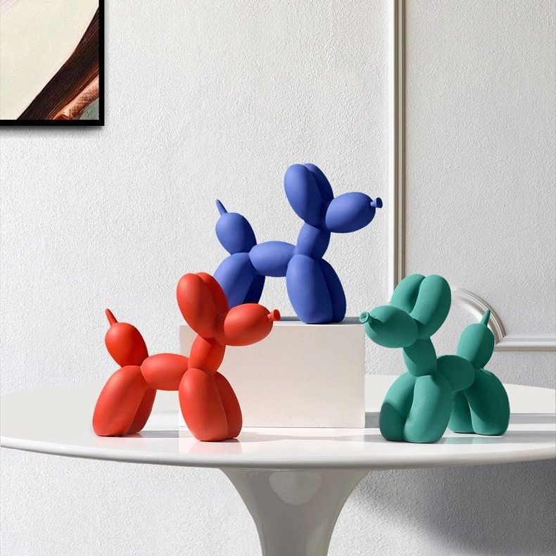 Balloon Dog Sculpture | Modern Playful Home Accent