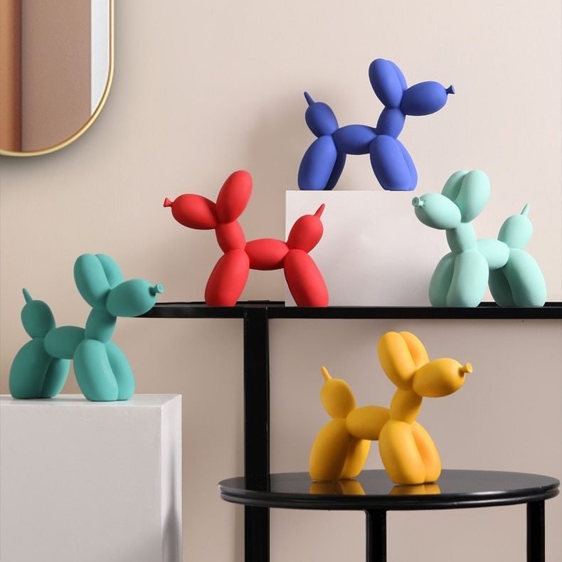 Balloon Dog Sculpture | Modern Playful Home Accent