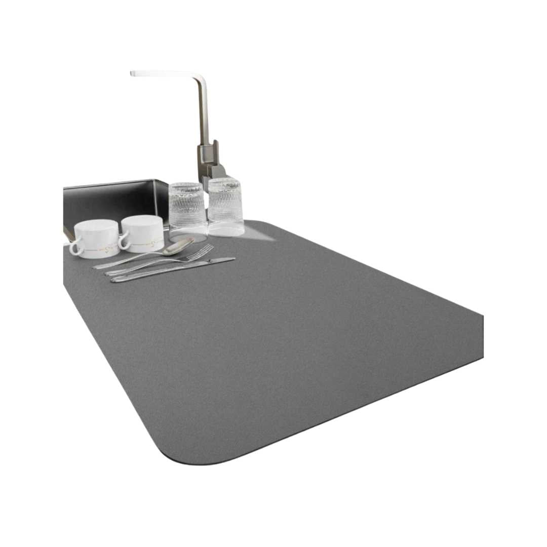Quick-Dry Dish Drying Mat | Absorbent Countertop Drainer