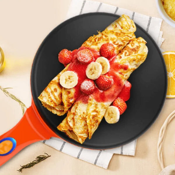 Fast Prep Non-Stick Crepe Maker Griddle Pan Machine - Chef Quality | Easy Cooking | Multi-Function