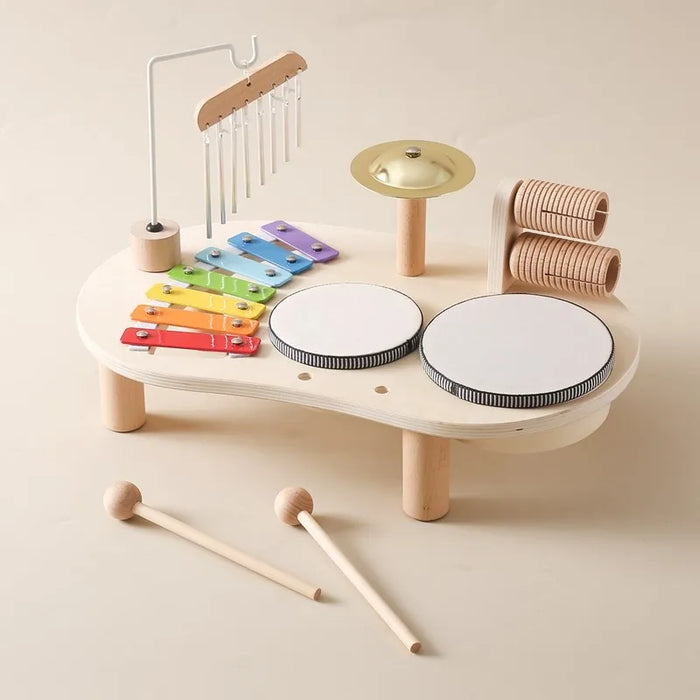 Toddler Wooden Musical Instruments Toy Set
