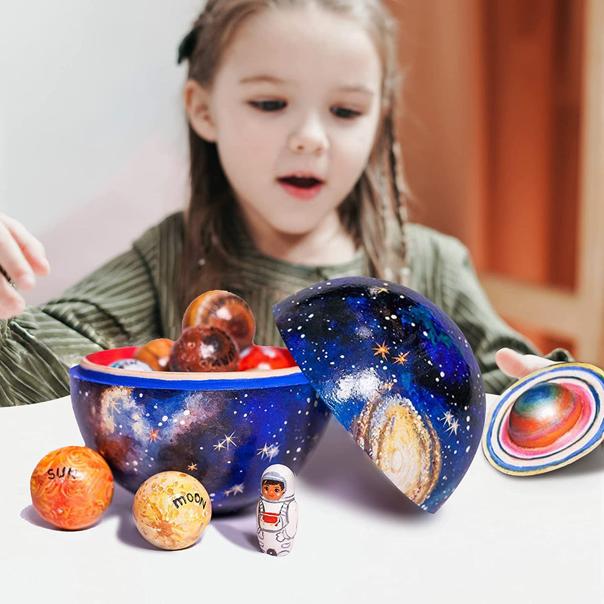 Solar System Planet Model Resin Display Set