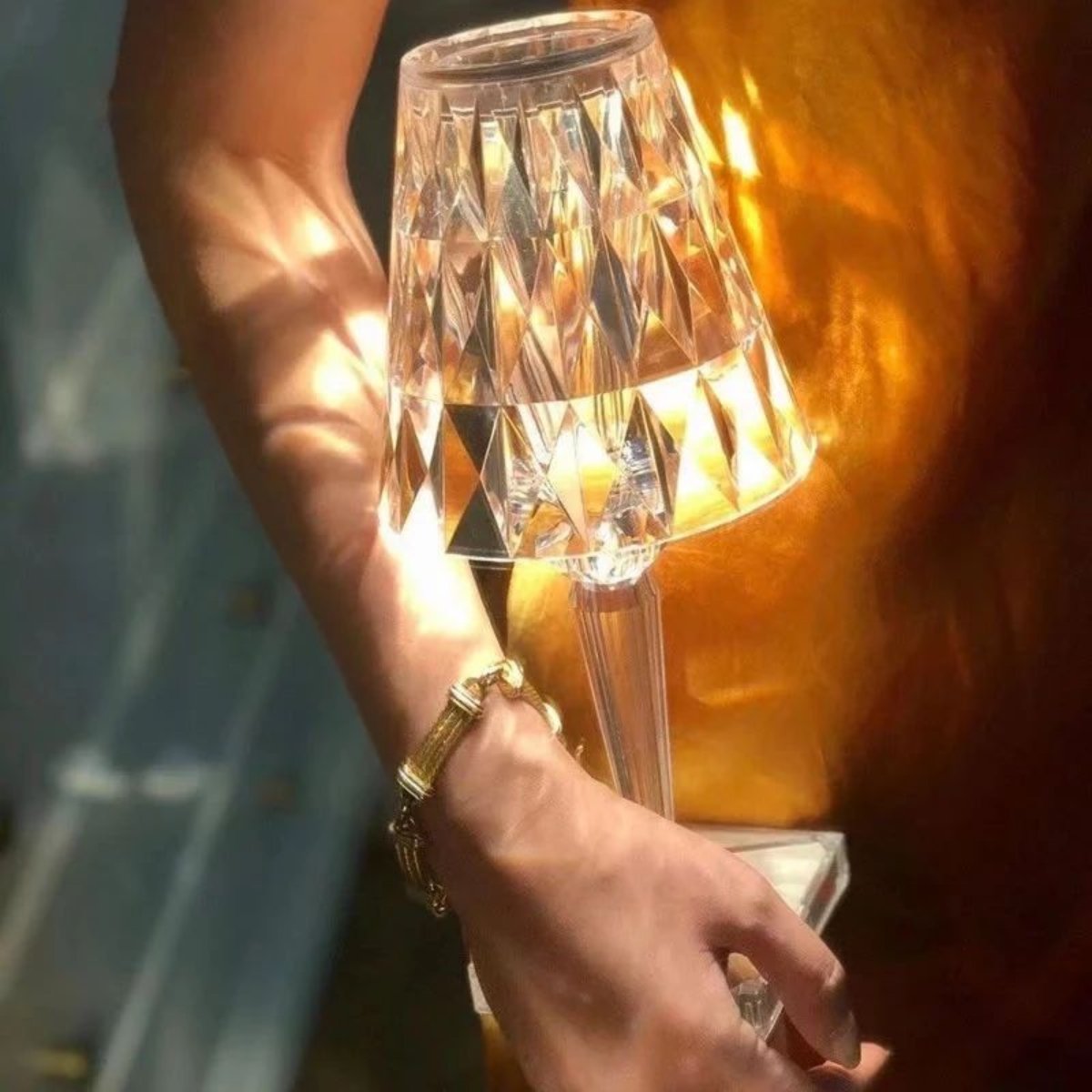 Crystal-Effect Table Lamp | Sparkling Ambient Light