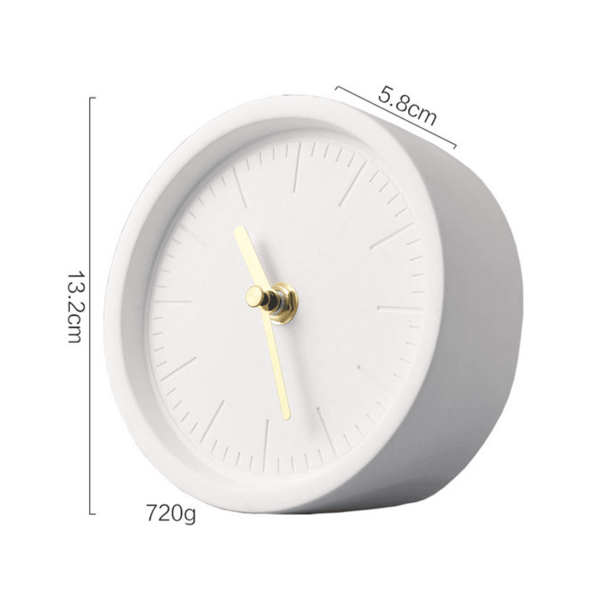 Minimalist Concrete Desk Clock