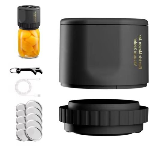 Electric Mason Jar Vacuum Sealer Kit | Cordless & Efficient Vacuum System for Mason Jars – Easy Food Preservation - Prof