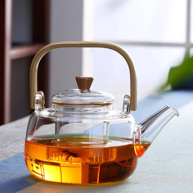 Glass Teapot Heat-Resistant Borosilicate Glass Teapot Boiling Teapot - Cooking Gadget | Food Prep | Durable