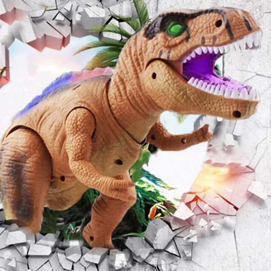 Light-Up Roaring Dinosaur Remote Control Toy