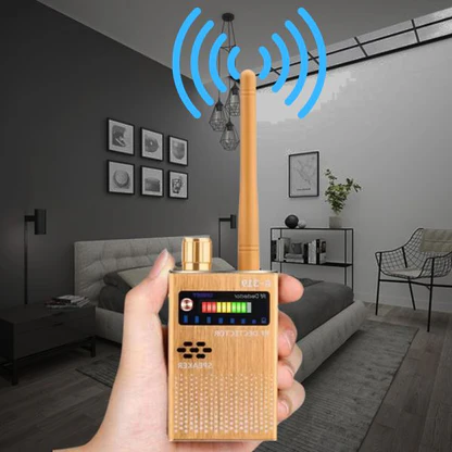 Spy Detector Device | RF Bug Detector, Hidden Camera & GPS Tracker Finder with Laser Lens - Anti-Spy Signal Protection -