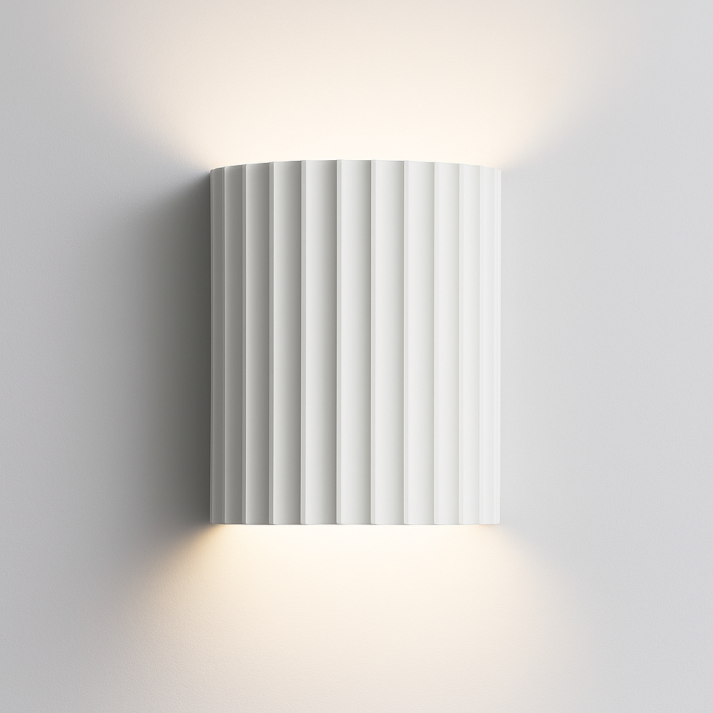 Modern Resin Wall Light | Soft Up–Down LED Glow