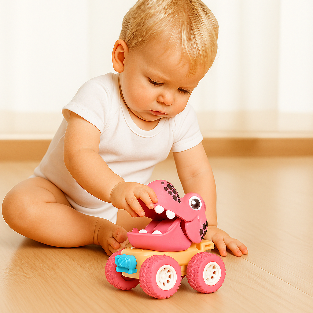 Kids Push Along Dinosaur Monster Truck Toy